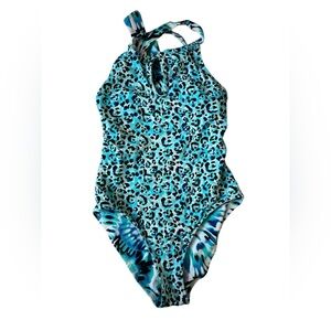 TOMMY BAHAMA ISLAND CAYS MONARCH REVERSIBLE ONE PIECE BATHING SUIT SMALL WOMENS